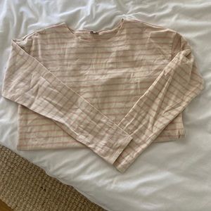 Kyle BF long sleeve- light pink and cream